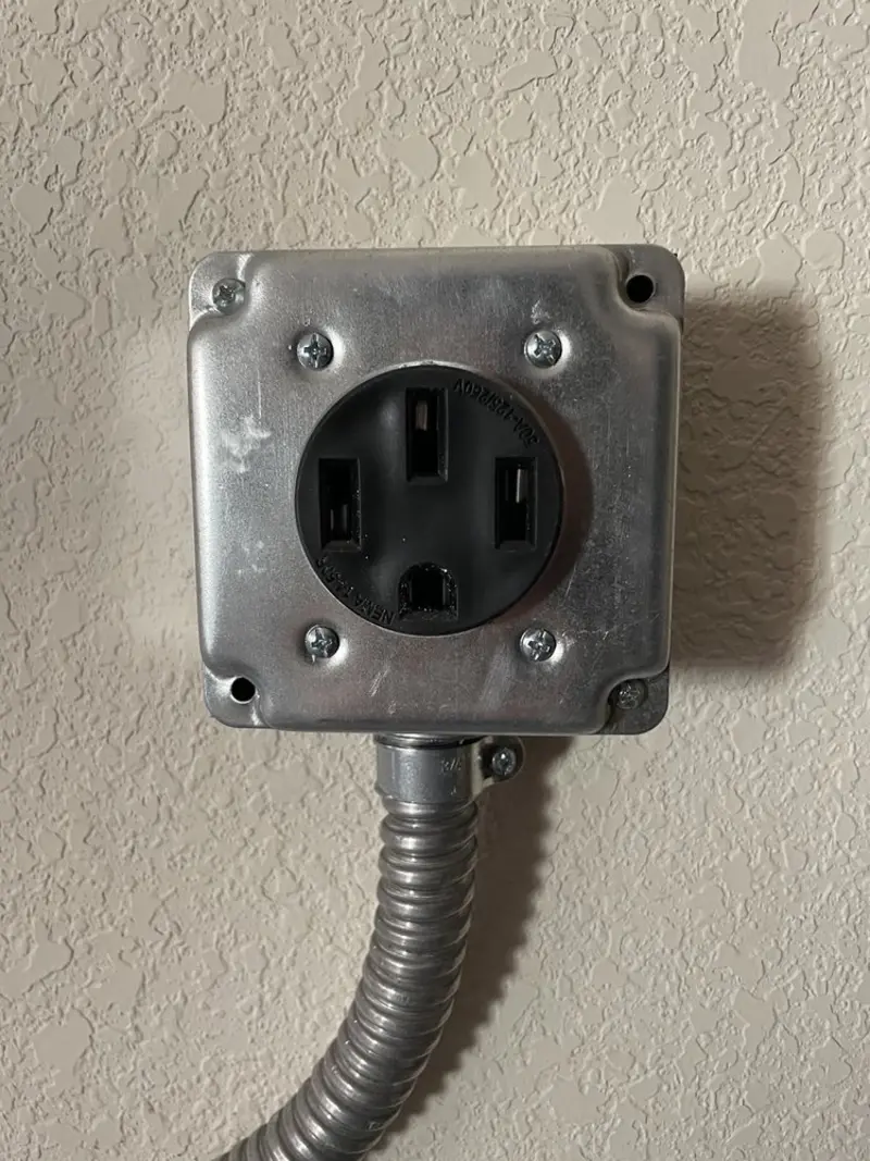 NEMA 14-50 outlet installed for Electrical Panel Upgrade in Wrightsville